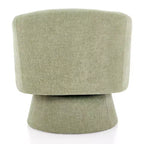 Fauteuil rembourré en chenille pivotant à 360° Christopher Knight Home Aether avec coussin