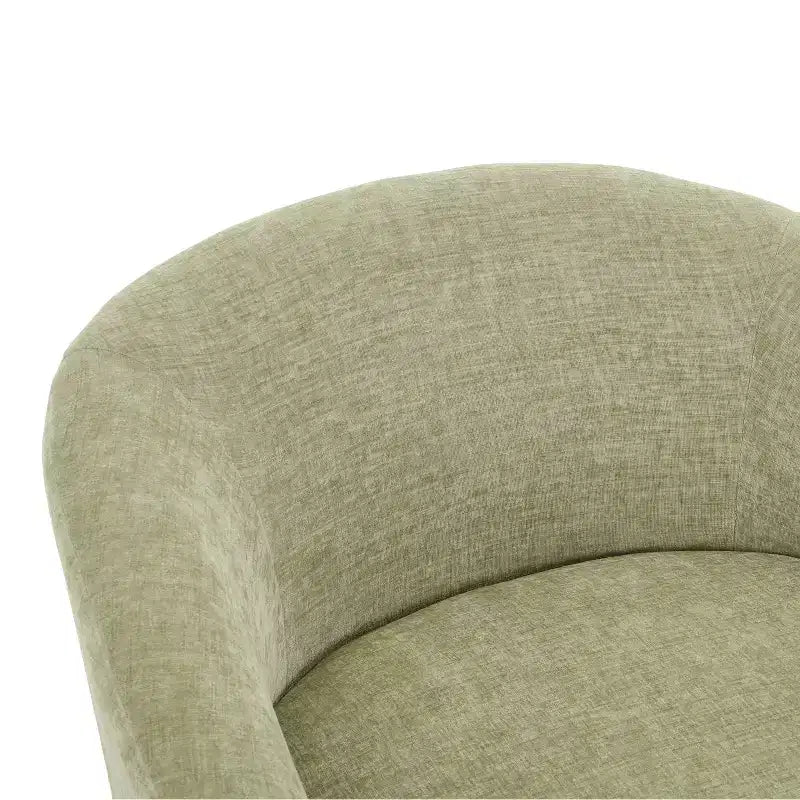 Fauteuil rembourré en chenille pivotant à 360° Christopher Knight Home Aether avec coussin