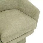 Fauteuil rembourré en chenille pivotant à 360° Christopher Knight Home Aether avec coussin