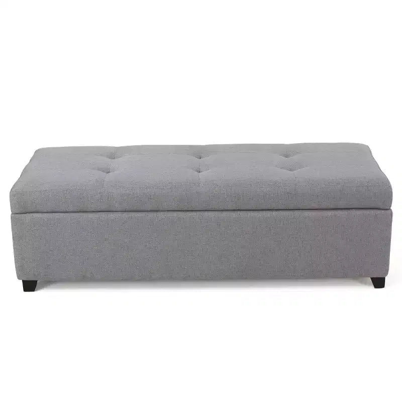Banc ottoman de rangement capitonné contemporain Gannon GDFStudio
