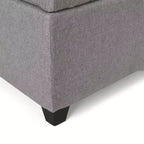 Banc ottoman de rangement capitonné contemporain Gannon GDFStudio