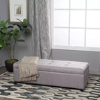 GDFStudio Gannon Contemporary Upholstered Tufted Storage Ottoman Bench