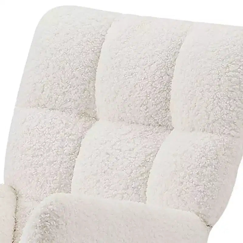 Fauteuil à bascule moderne avec dossier haut, accoudoirs, design ergonomique, chaise longue inclinable