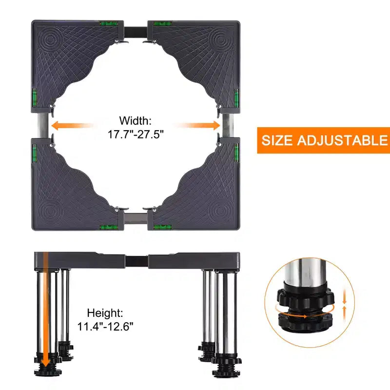 Pieds de réfrigérateur miniatures multifonctionnels réglables Unique Bargains 4 Strong Feet