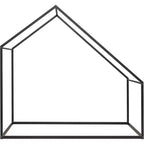 Lit Cabane Enfant Acekool - Cadre Métallique Simple avec Toit