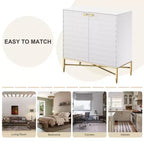 CLIHOME Armoire de rangement utilitaire autoportante 2 portes en MDF de 40 cm (L) x 83,5 cm (H)