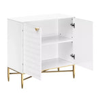 CLIHOME Armoire de rangement utilitaire autoportante 2 portes en MDF de 40 cm (L) x 83,5 cm (H)