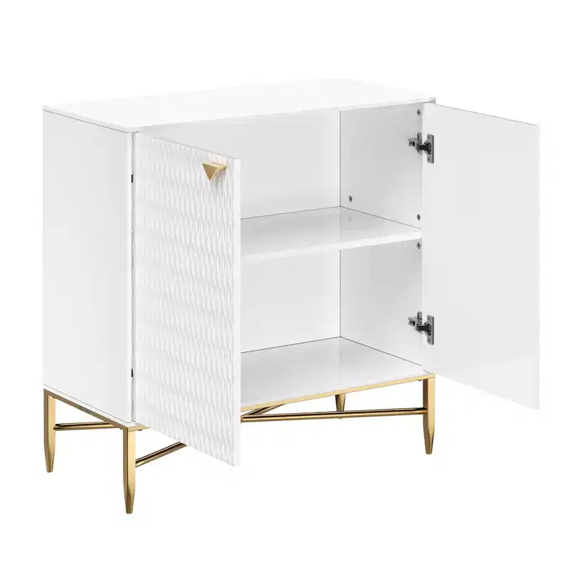 CLIHOME Armoire de rangement utilitaire autoportante 2 portes en MDF de 40 cm (L) x 83,5 cm (H)