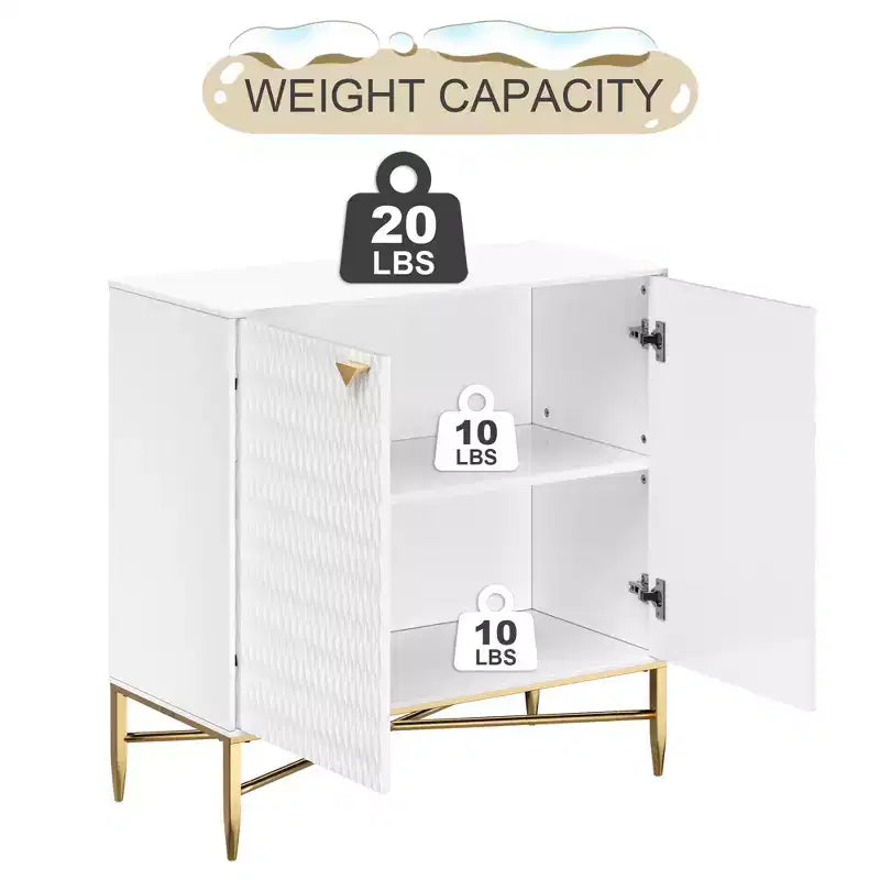 CLIHOME Armoire de rangement utilitaire autoportante 2 portes en MDF de 40 cm (L) x 83,5 cm (H)