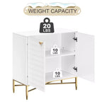 CLIHOME Armoire de rangement utilitaire autoportante 2 portes en MDF de 40 cm (L) x 83,5 cm (H)