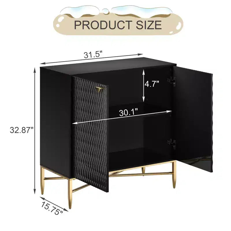 CLIHOME Armoire de rangement utilitaire autoportante 2 portes en MDF de 40 cm (L) x 83,5 cm (H)