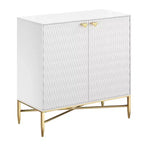 CLIHOME Armoire de rangement utilitaire autoportante 2 portes en MDF de 40 cm (L) x 83,5 cm (H)