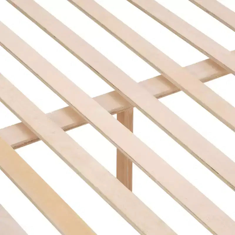 Lit superposé double sur double avec échelle, cadre en bois avec barrières de sécurité hautes pour enfants, aucun sommier tapissier requis, robuste et peu encombrant, blanc
