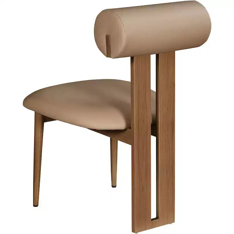 Meridian Furniture, Chaises de salle à manger Dario en cuir vegan, lot de 2