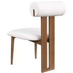 Meridian Furniture, Chaises de salle à manger Dario en cuir vegan, lot de 2