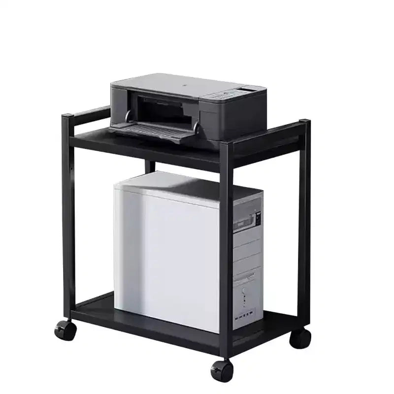 Support de tour PC à 3 niveaux, support de tour d'ordinateur réglable en hauteur avec roulettes, support de CPU en métal pour bureau, maison, salle de classe