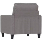 vidaXL Fauteuil Gris Clair Tissu 60 cm