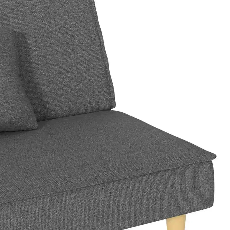 vidaXL Canapé-lit Tissu gris foncé (100 % polyester), contreplaqué, mousse Standard