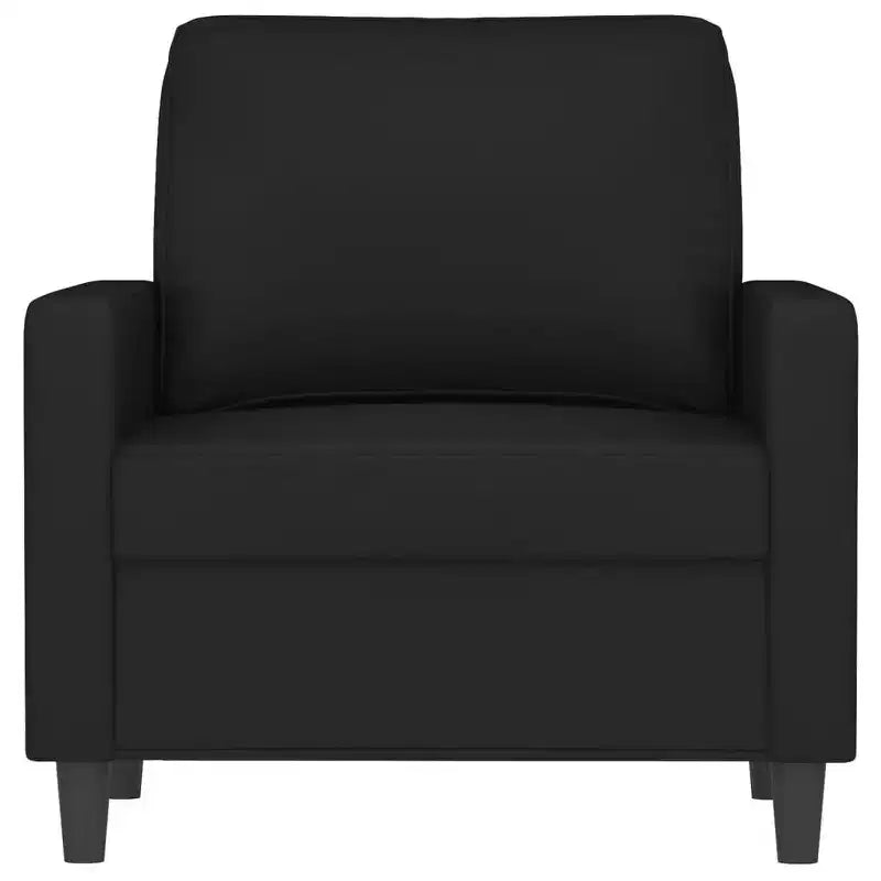 vidaXL Fauteuil Noir Velours (100 % polyester), Métal Simple