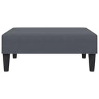 vidaXL Ensemble de canapés Velours gris foncé (100 % polyester), Bois, Plastique Standard