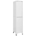 vidaXL Casier Gris Acier Armoire moyenne Rectangulaire Industrielle