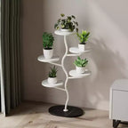 Support de Plante en Métal, Étagère à Fleurs d'Intérieur Multi-Niveaux, Étagère d'Angle pour Plantes, Support de Pot de Fleurs Haut, Étagère de Rangement pour Patio, Salon