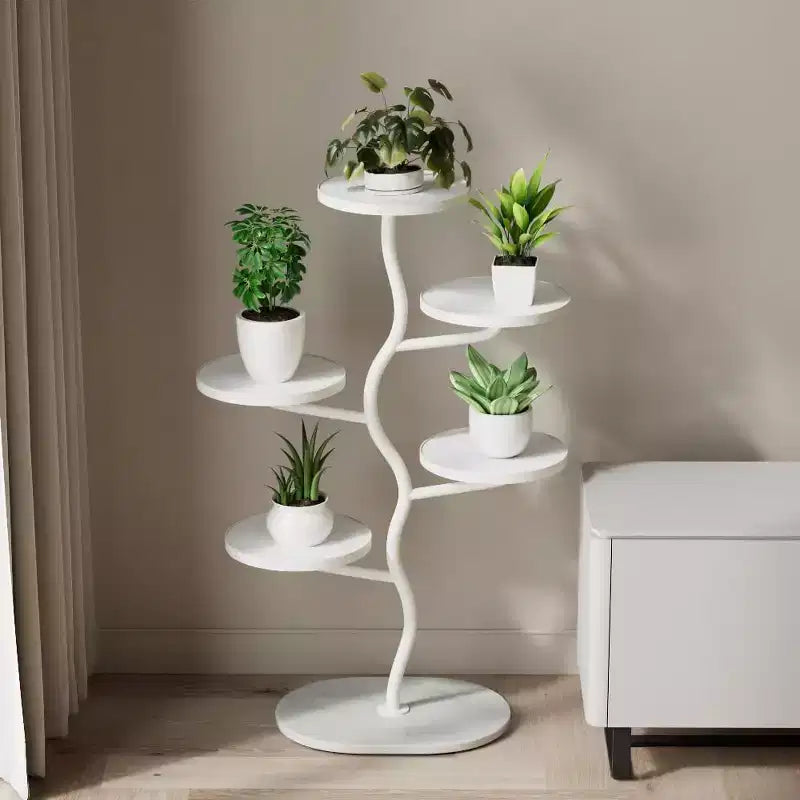 Support de Plante en Métal, Étagère à Fleurs d'Intérieur Multi-Niveaux, Étagère d'Angle pour Plantes, Support de Pot de Fleurs Haut, Étagère de Rangement pour Patio, Salon