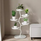 Support de Plante en Métal, Étagère à Fleurs d'Intérieur Multi-Niveaux, Étagère d'Angle pour Plantes, Support de Pot de Fleurs Haut, Étagère de Rangement pour Patio, Salon