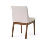 GDFStudio Hampton Chaises de salle à manger sans accoudoirs en tissu de style Mid-Century (Lot de 2)