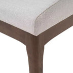 GDFStudio Hampton Chaises de salle à manger sans accoudoirs en tissu de style Mid-Century (Lot de 2)