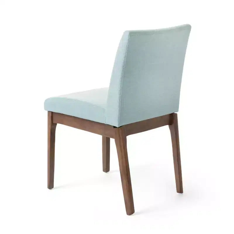 GDFStudio Hampton Chaises de salle à manger sans accoudoirs en tissu de style Mid-Century (Lot de 2)