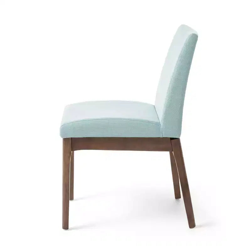 GDFStudio Hampton Chaises de salle à manger sans accoudoirs en tissu de style Mid-Century (Lot de 2)
