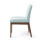 GDFStudio Hampton Chaises de salle à manger sans accoudoirs en tissu de style Mid-Century (Lot de 2)