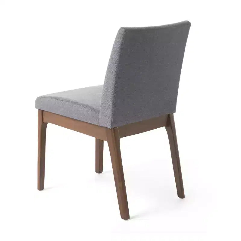 GDFStudio Hampton Chaises de salle à manger sans accoudoirs en tissu de style Mid-Century (Lot de 2)