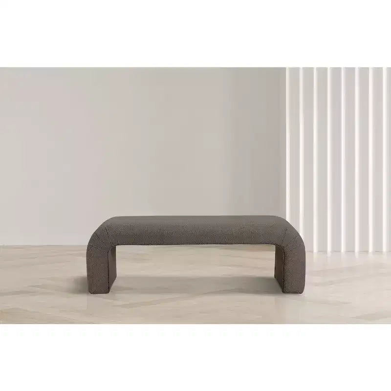 Meridian Furniture, Banc Niagara en tissu Boucle