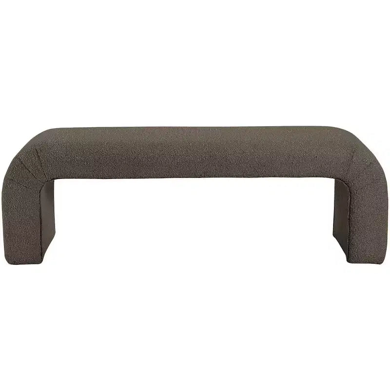 Meridian Furniture, Banc Niagara en tissu Boucle