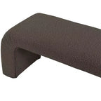 Meridian Furniture, Banc Niagara en tissu Boucle