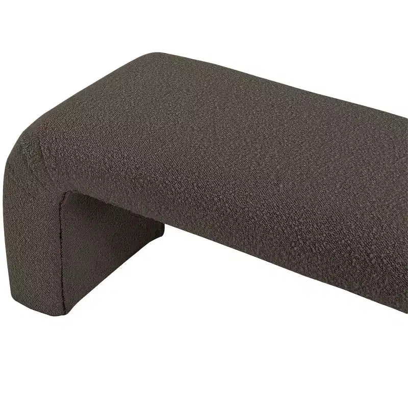Meridian Furniture, Banc Niagara en tissu Boucle