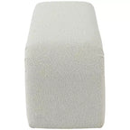 Meridian Furniture, Banc Niagara en tissu Boucle