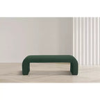 Meridian Furniture, Banc Niagara en tissu Boucle