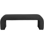 Meridian Furniture, Banc Niagara en tissu Boucle