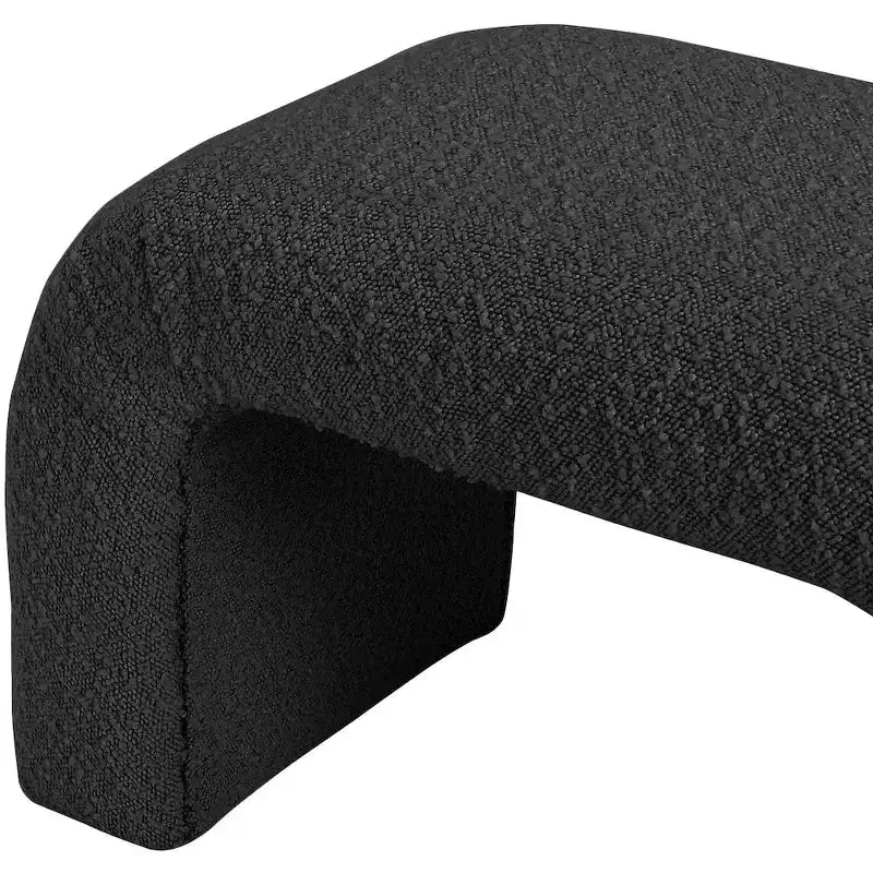 Meridian Furniture, Banc Niagara en tissu Boucle