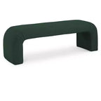 Meridian Furniture, Banc Niagara en tissu Boucle