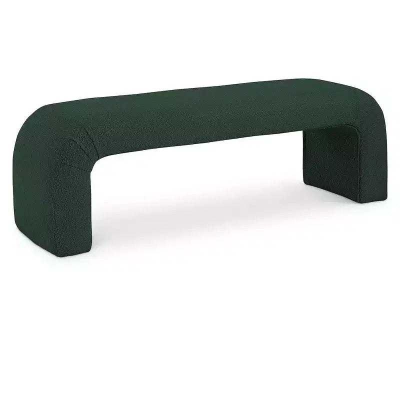 Meridian Furniture, Banc Niagara en tissu Boucle