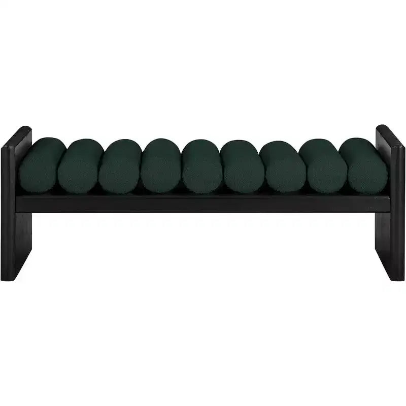 Meridian Furniture, Banc Waverly en tissu bouclé