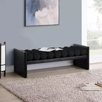 Meridian Furniture, Banc Waverly en tissu bouclé