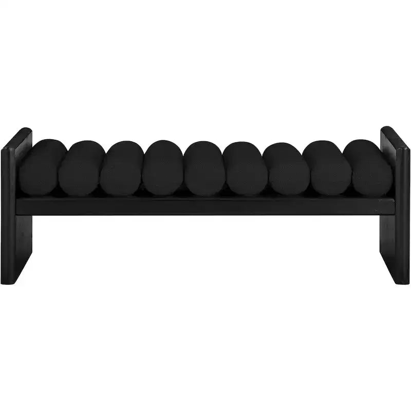 Meridian Furniture, Banc Waverly en tissu bouclé