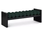 Meridian Furniture, Banc Waverly en tissu bouclé