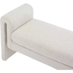 Meridian Furniture, Banc en tissu bouclé Stylus