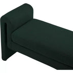Meridian Furniture, Banc en tissu bouclé Stylus
